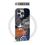 Spirals and Stars Phone Case