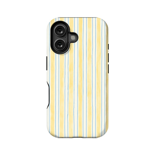 Minimalist Striped Yellow Phone Case