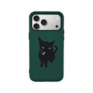 Edgy Black Cat Phone Case