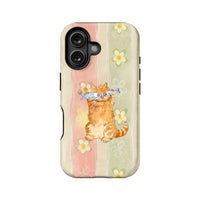 Cute Cat Phone Case with Fish Design