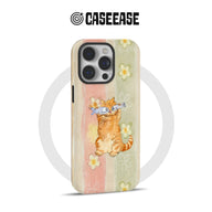 Cute Cat Phone Case with Fish Design