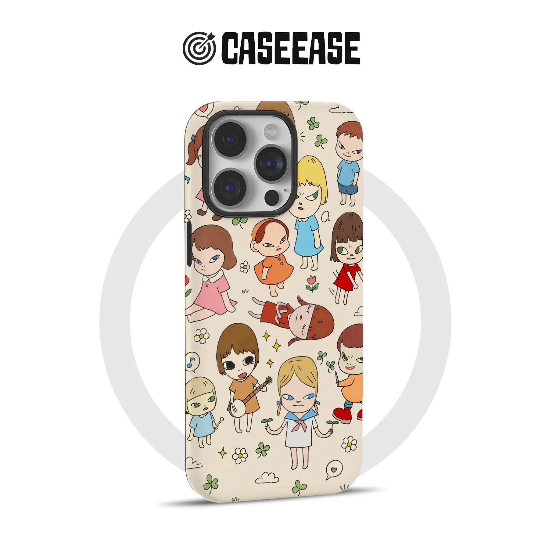 Whimsical Cartoon Characters Phone Case