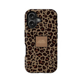 Leopard Print Phone Case with Inspirational Quote