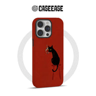 Artistic Black Cat Phone Case