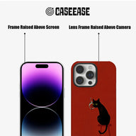 Artistic Black Cat Phone Case