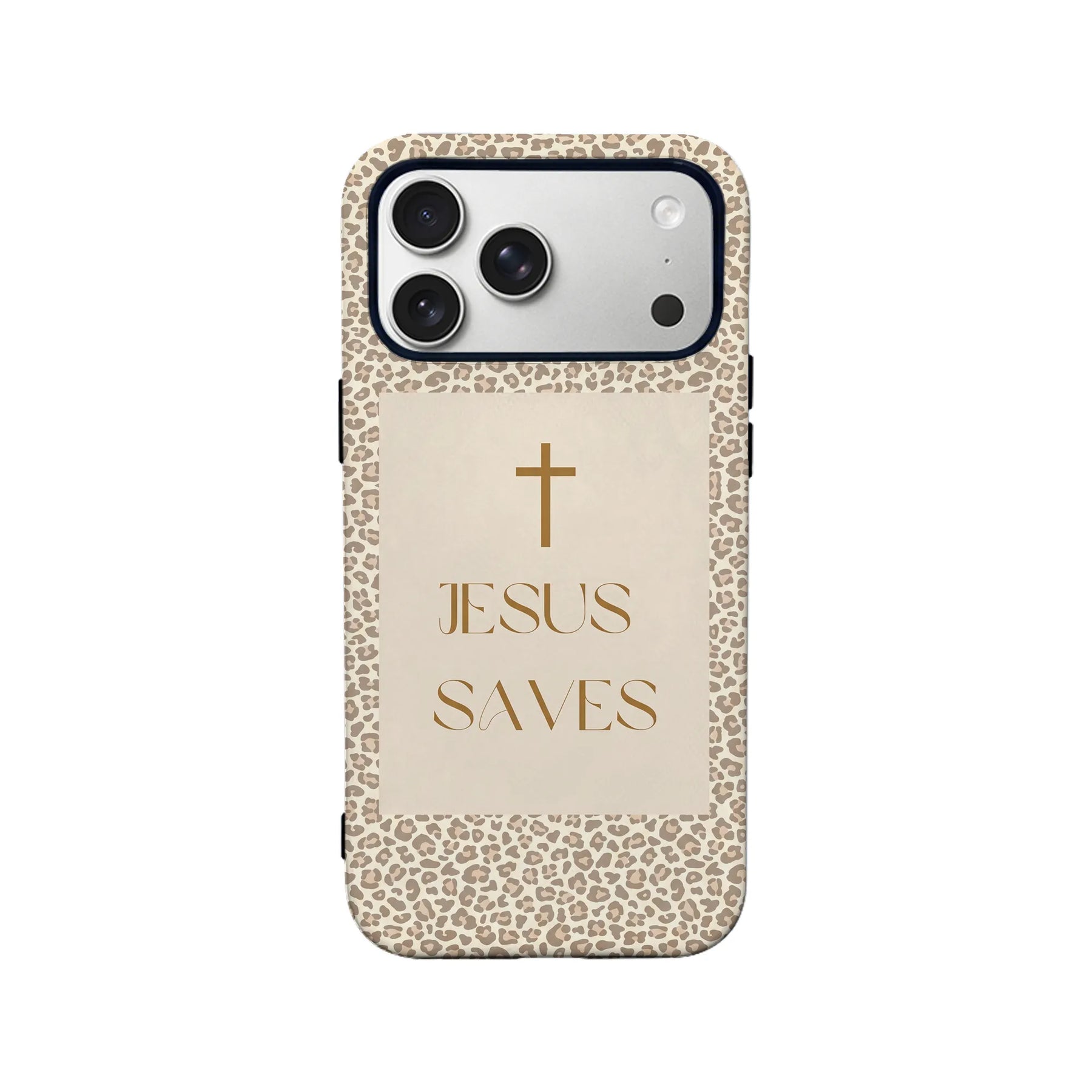 Jesus Saves Leopard Print Phone Case