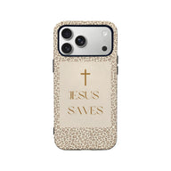 Jesus Saves Leopard Print Phone Case