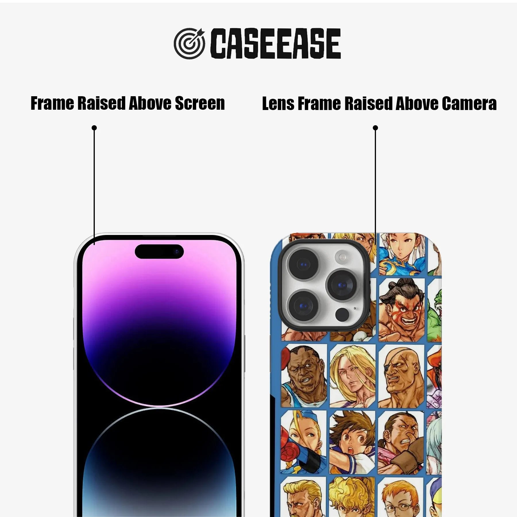 Street Fighter Character Collage Phone Case