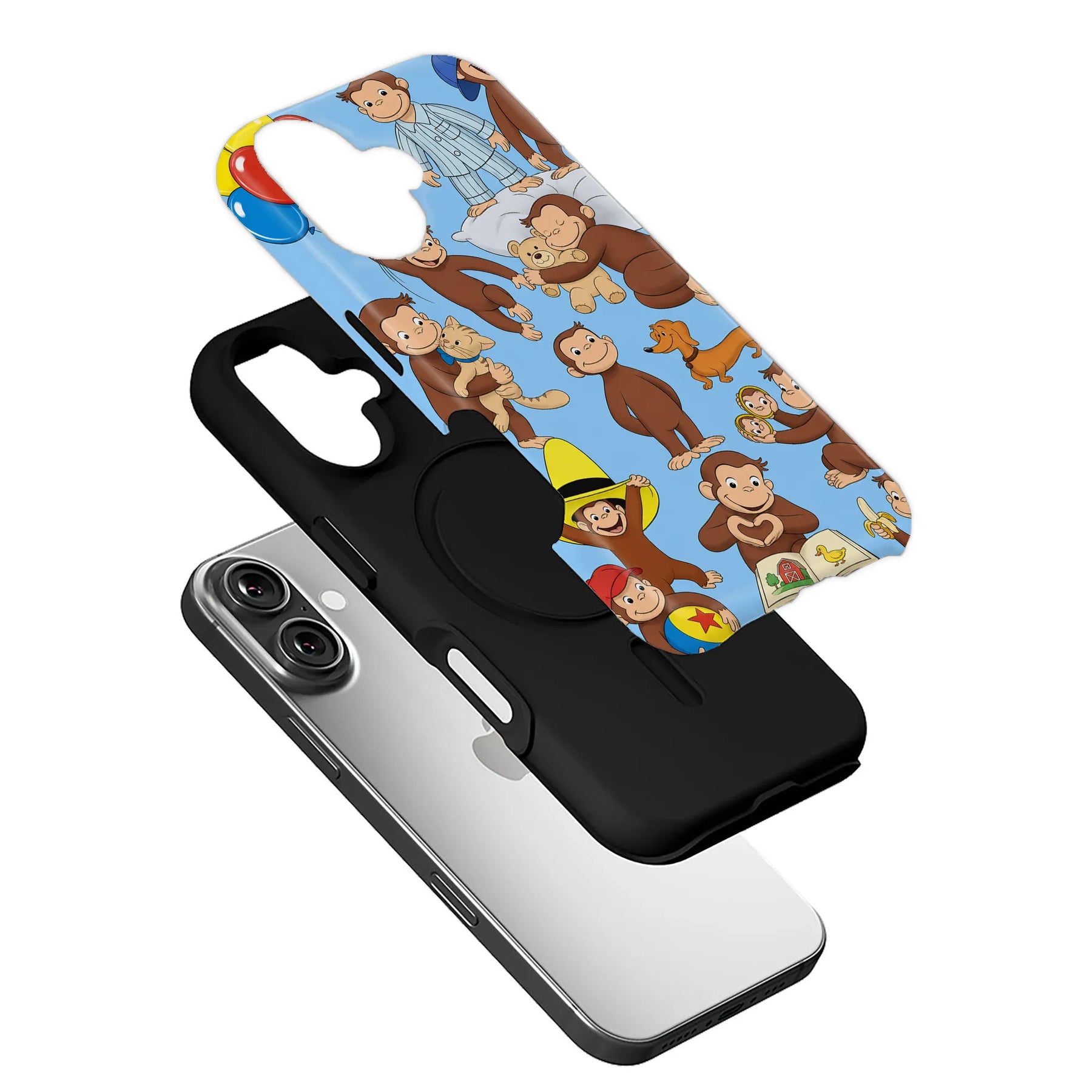 Funda para teléfono divertida de Curious George