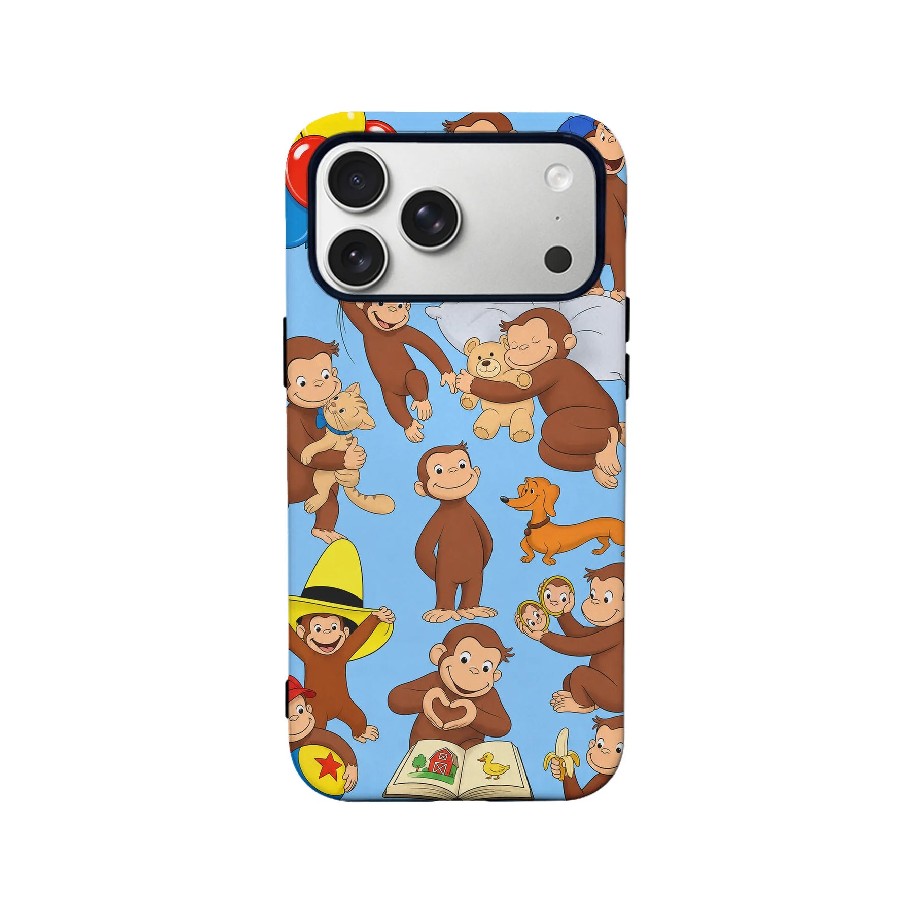 Funda para teléfono divertida de Curious George