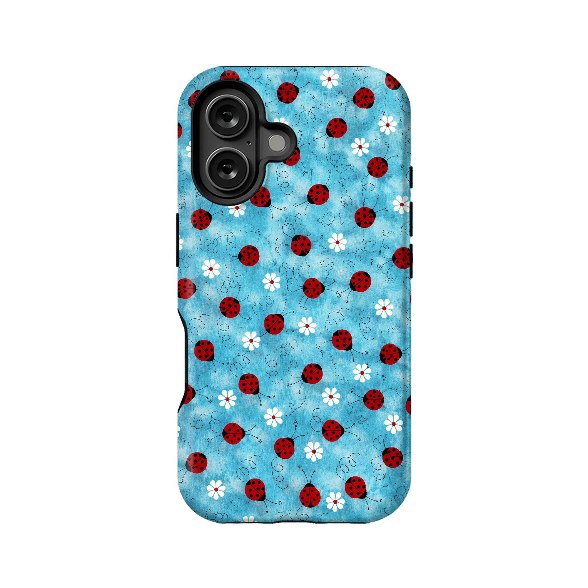 Ladybug and Flower Pattern Phone Case