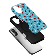 Ladybug and Flower Pattern Phone Case