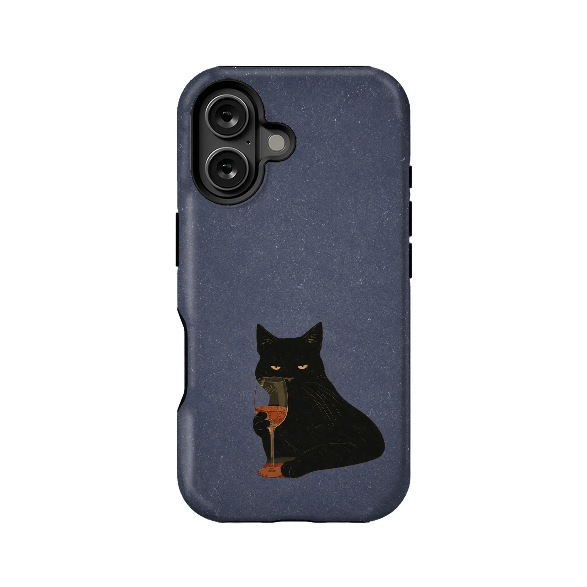 Black Cat Wine Phone Case