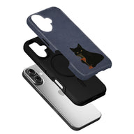Black Cat Wine Phone Case