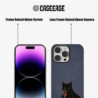 Black Cat Wine Phone Case