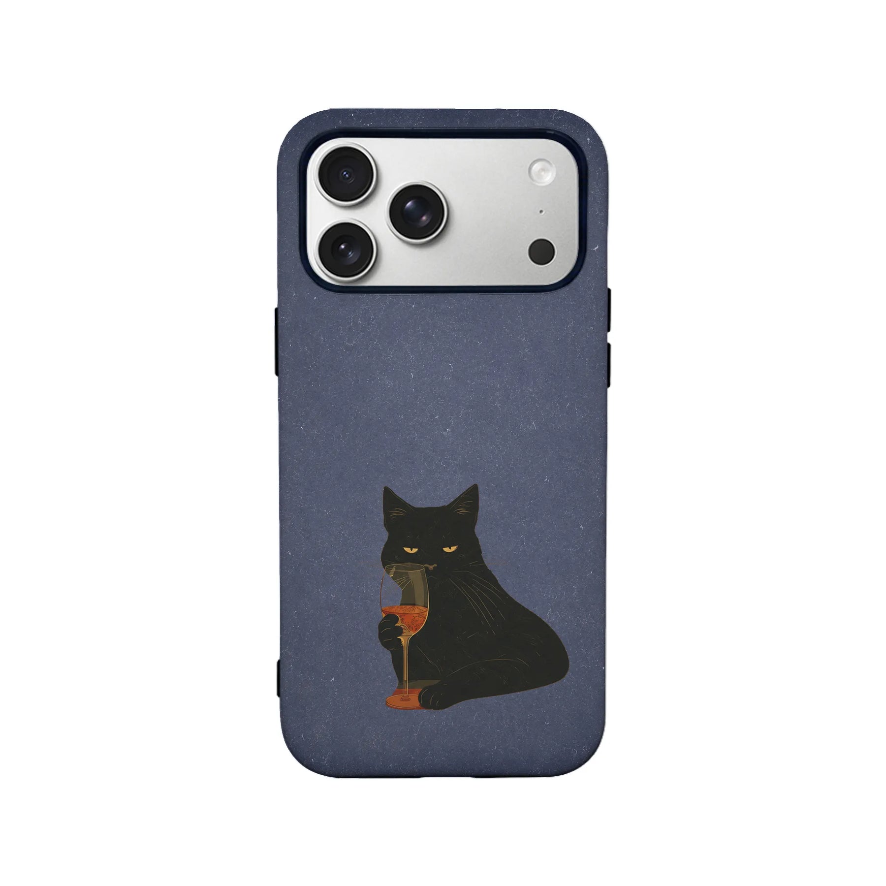 Black Cat Wine Phone Case