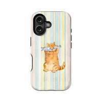Cute Cat with Fish Phone Case