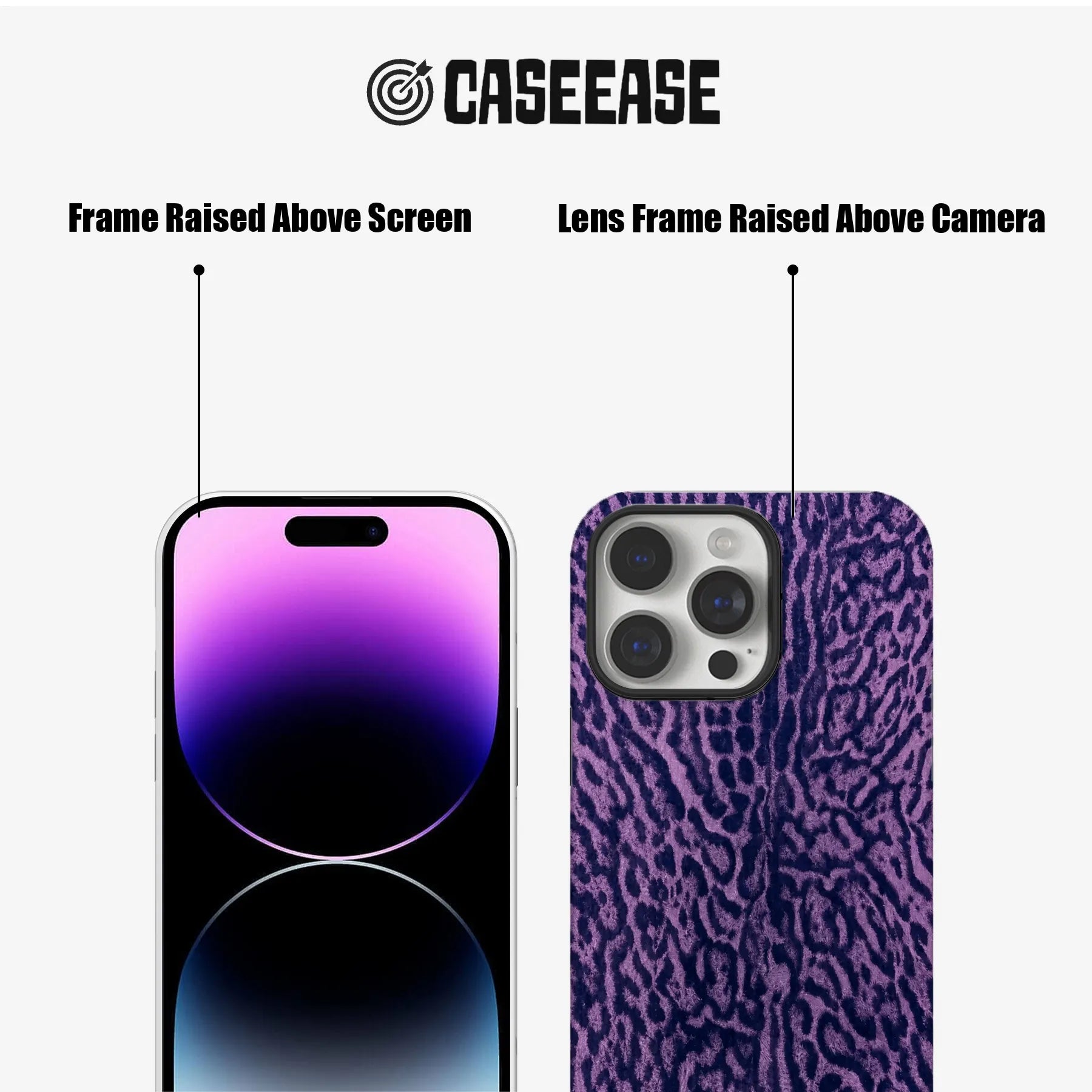 Purple Leopard Print Phone Case
