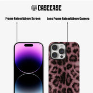 Stylish Pink Leopard Print Phone Case