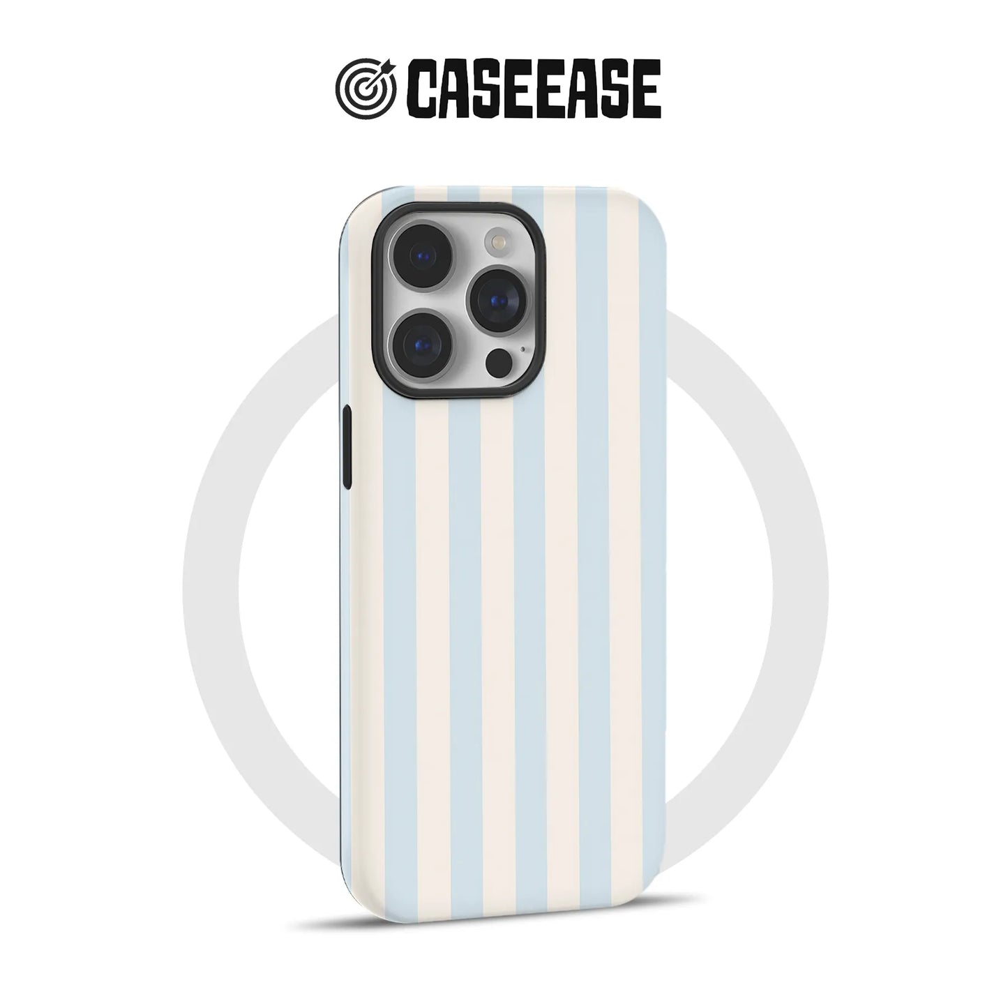 Stylish Blue Striped Phone Case
