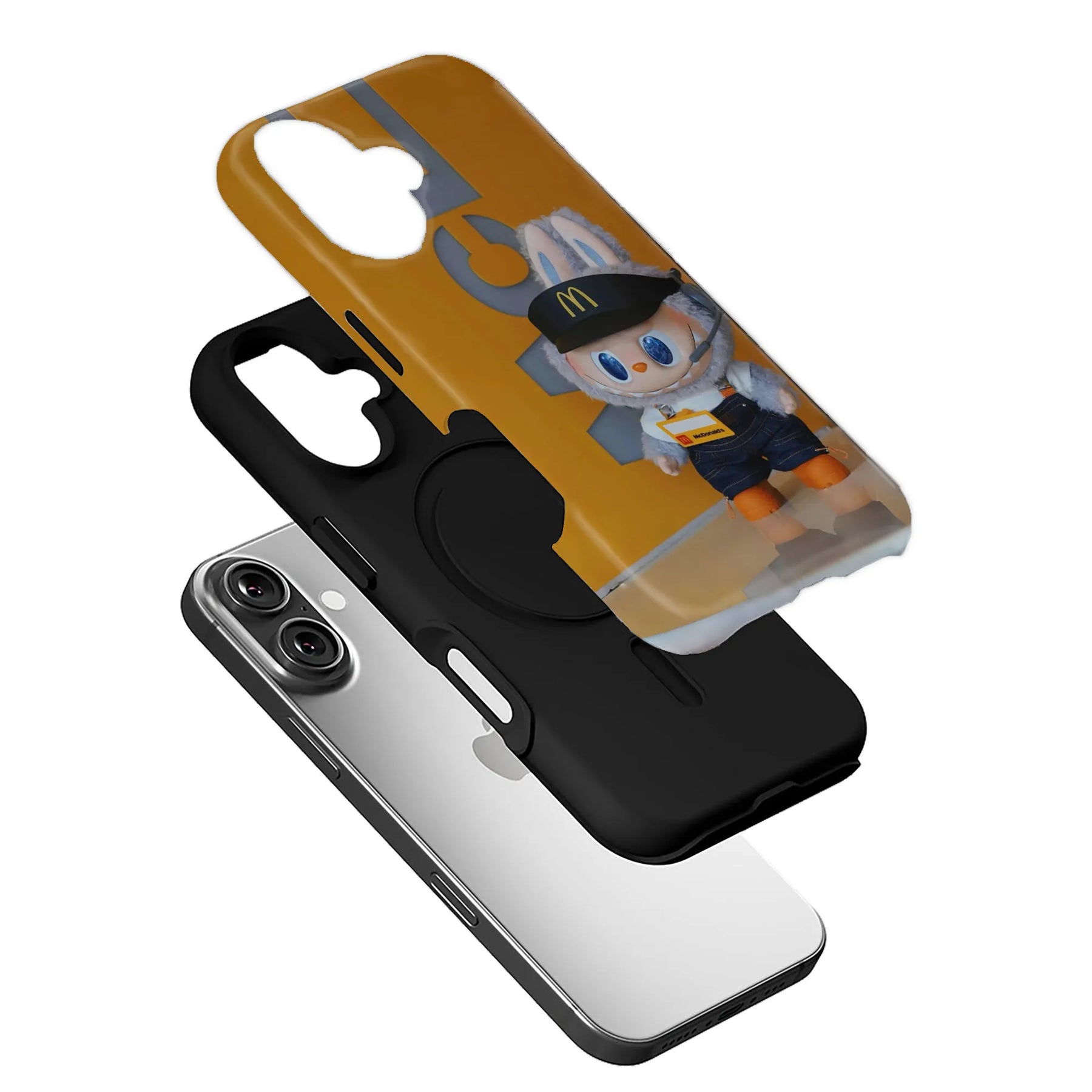 Funda para teléfono con el personaje Labubu de McDonald's: edición divertida y única