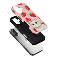 Cute Strawberry Cat Phone Case