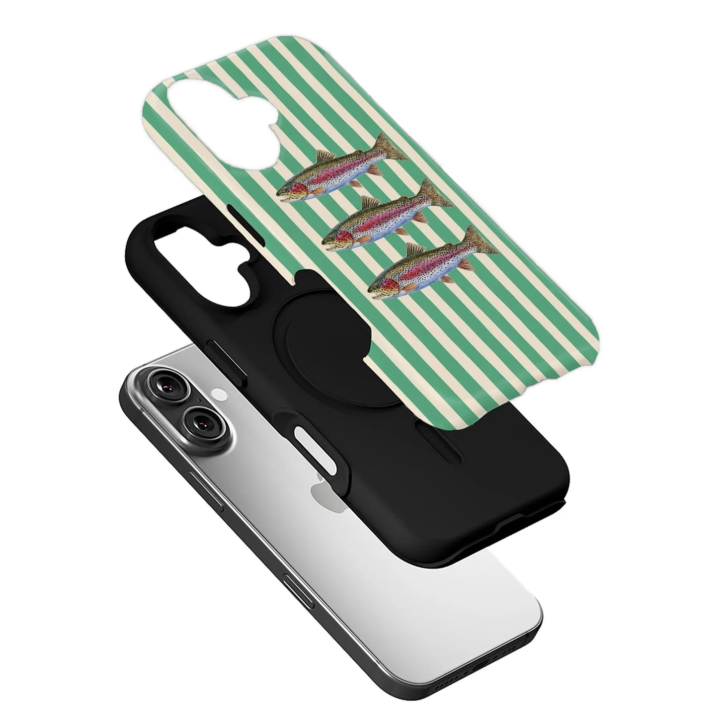 Rainbow Trout Striped Phone Case