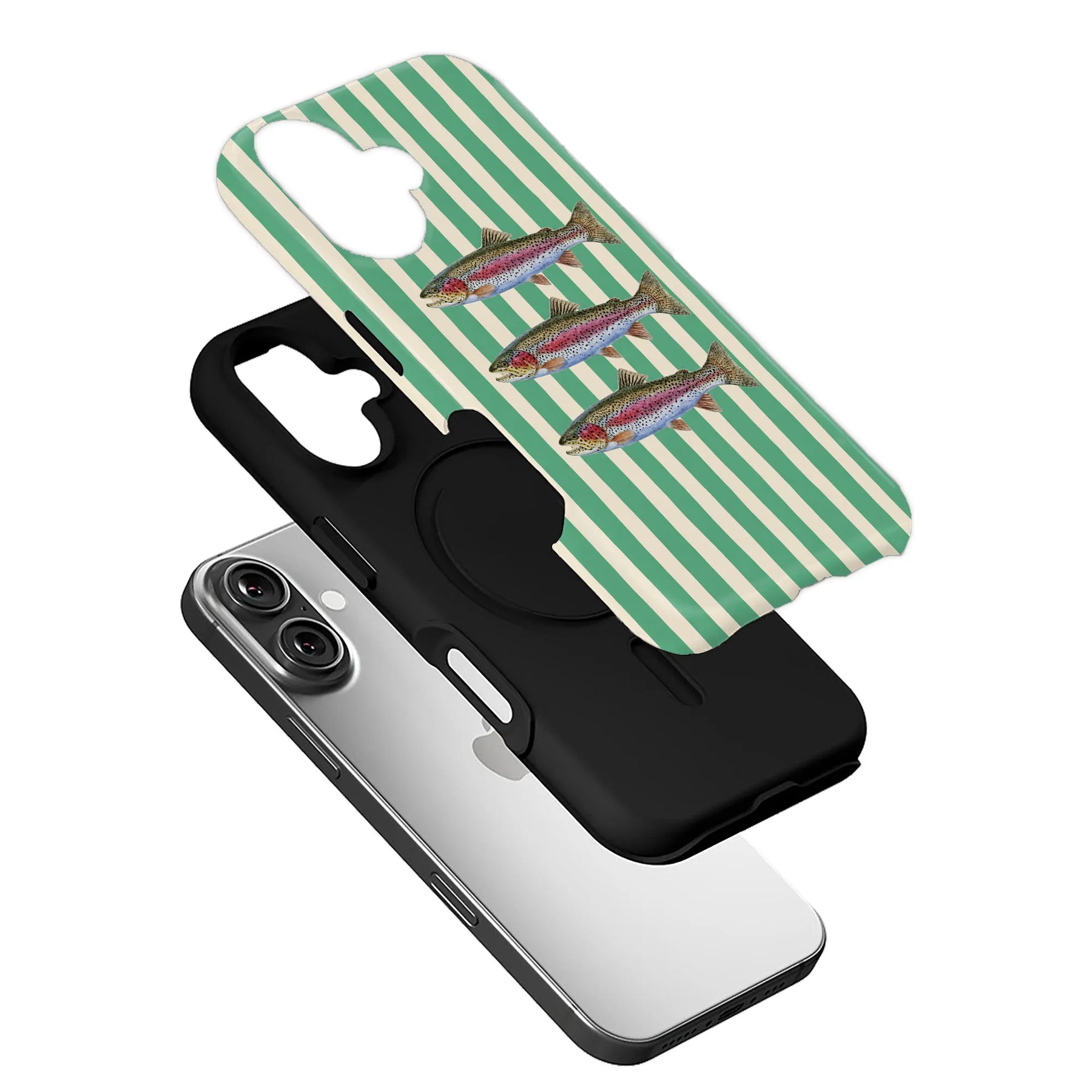 Rainbow Trout Striped Phone Case