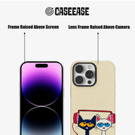 Cute Cat Phone Case with Headphones