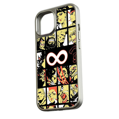 Holographic Chrome Phone Case - Retro Character Design