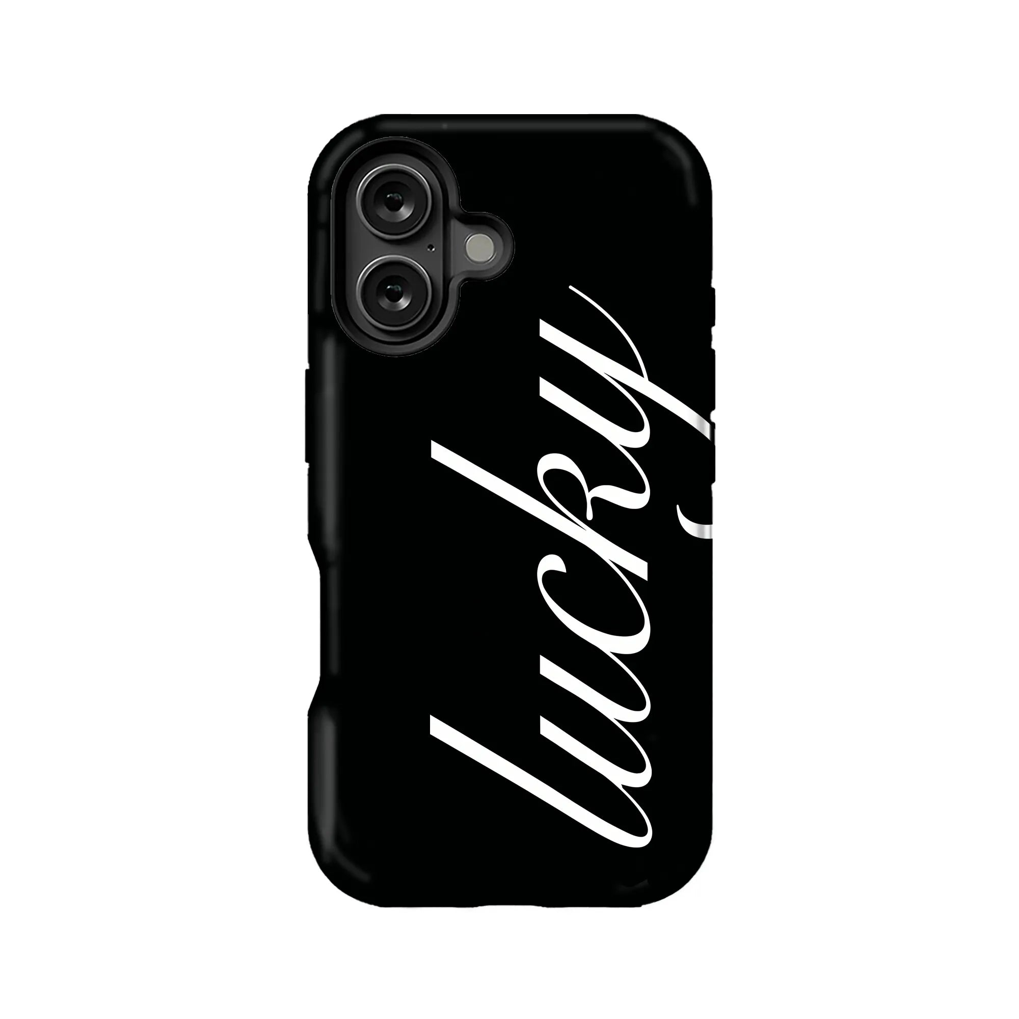 Lucky Statement Black Phone Case