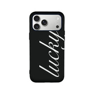 Lucky Statement Black Phone Case