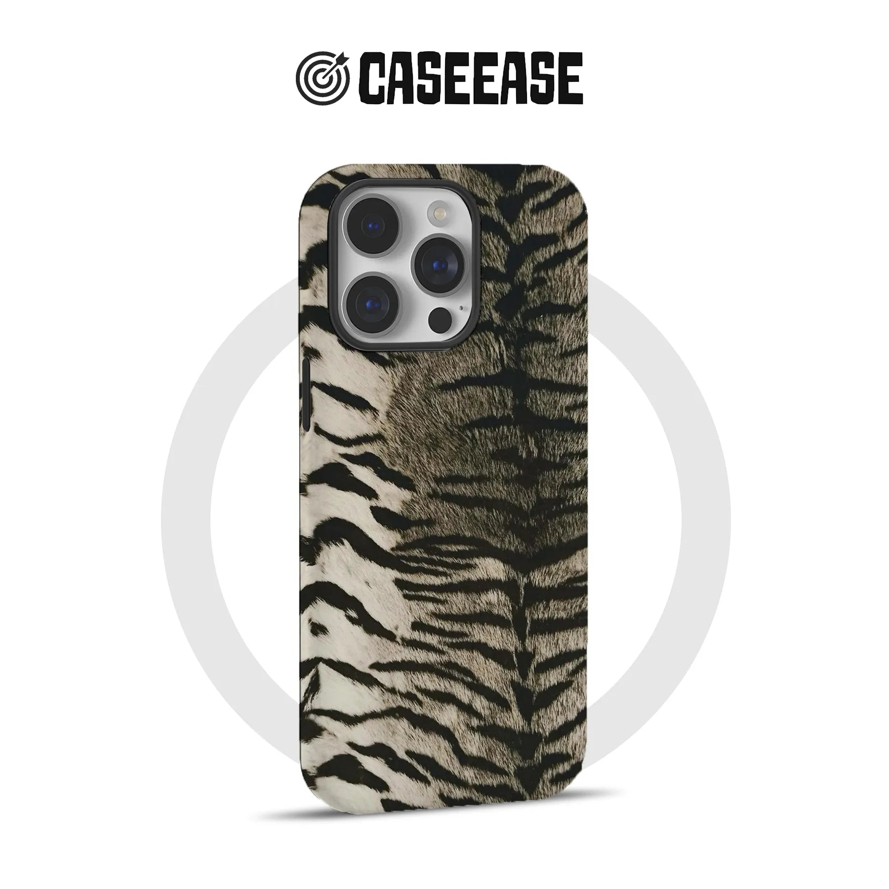 Elegante funda para teléfono con rayas de tigre