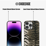 Elegante funda para teléfono con rayas de tigre