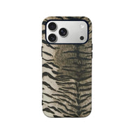 Elegante funda para teléfono con rayas de tigre