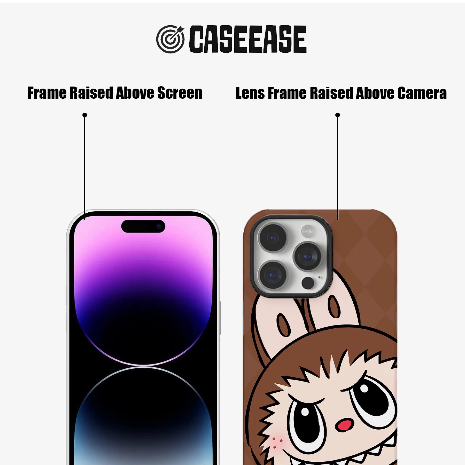 Bonita funda para teléfono con dibujos de Labubu