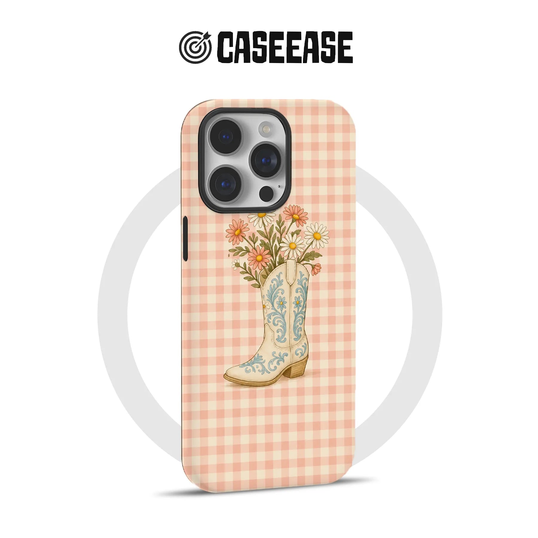Cowboy Boot Floral Phone Case