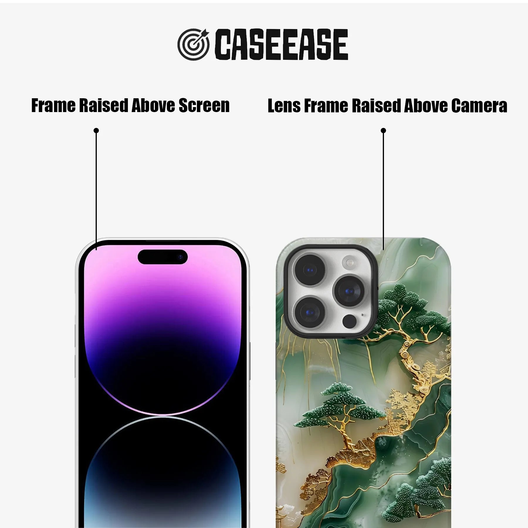 Elegant Jade Landscape Phone Case