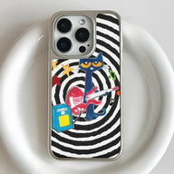Holographic Chrome Rock Star Phone Case - Music Vibes & Colorful Design