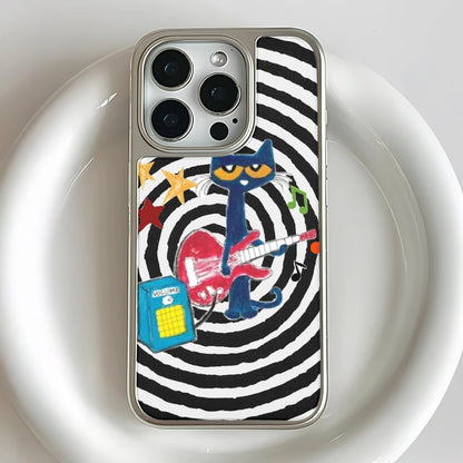 Holographic Chrome Rock Star Phone Case - Music Vibes & Colorful Design