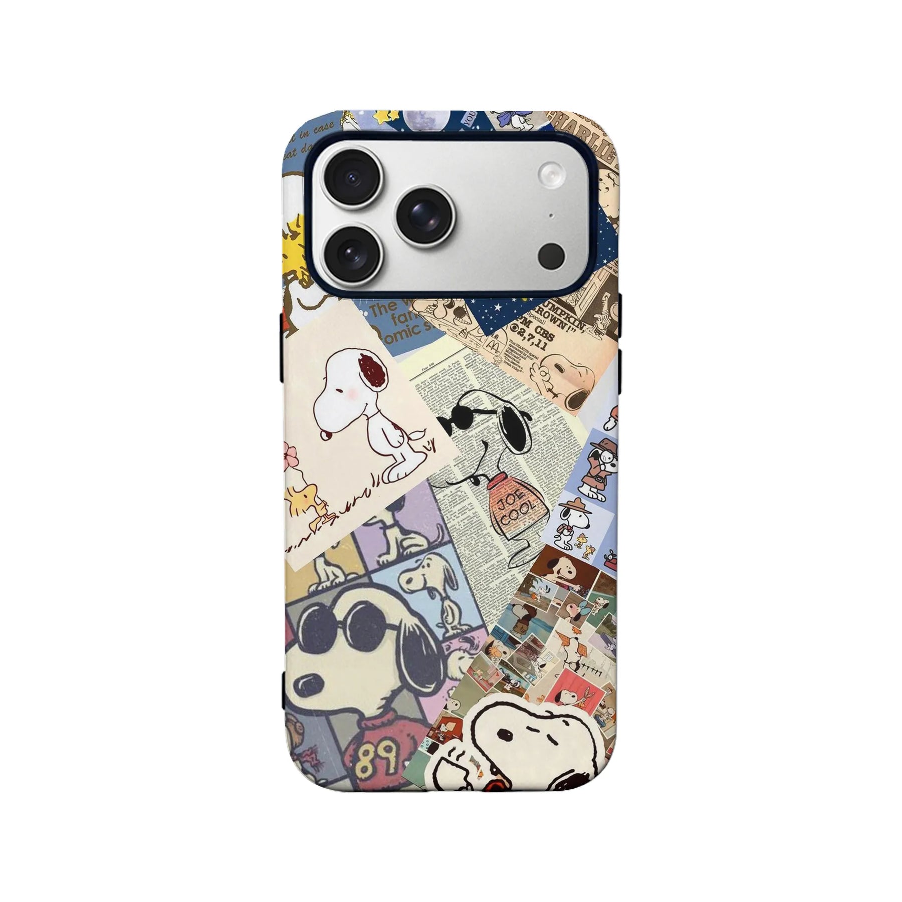Funda para teléfono con collage vintage de Snoopy