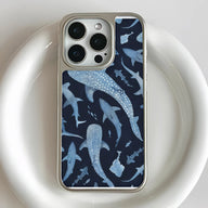 Holographic Chrome Shark Phone Case - Ocean Life Design