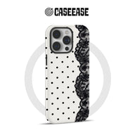 Elegant Polka Dot and Lace Phone Case