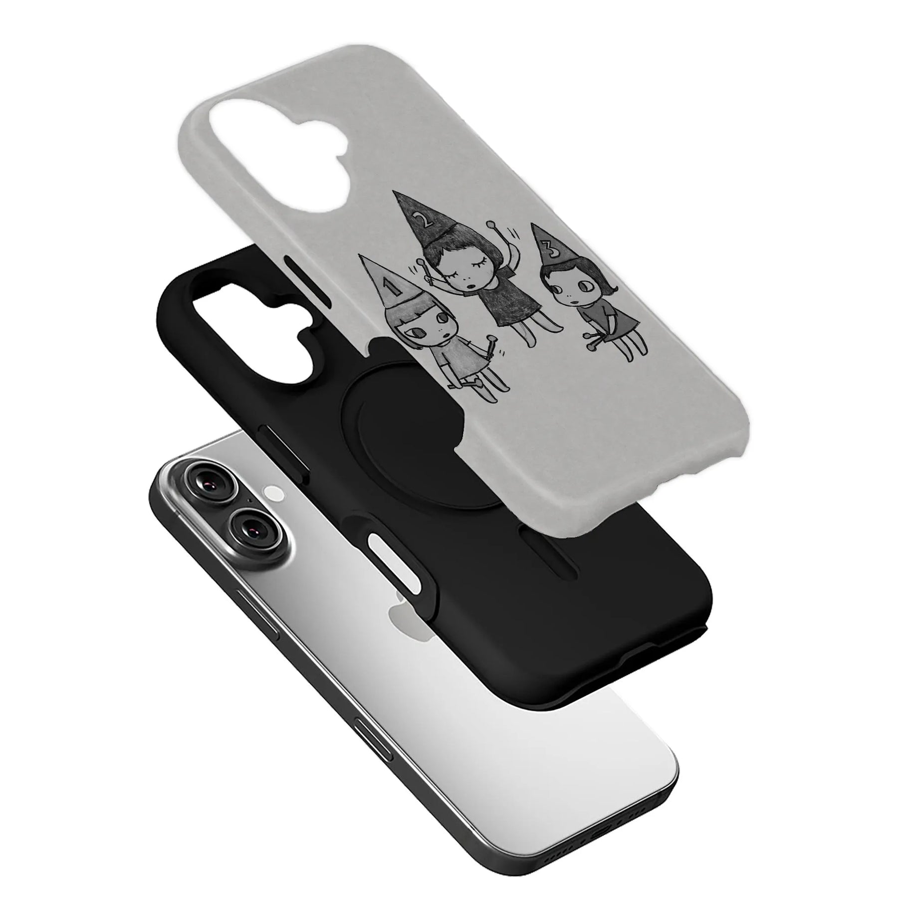 Whimsical Cartoon Girl Phone Case