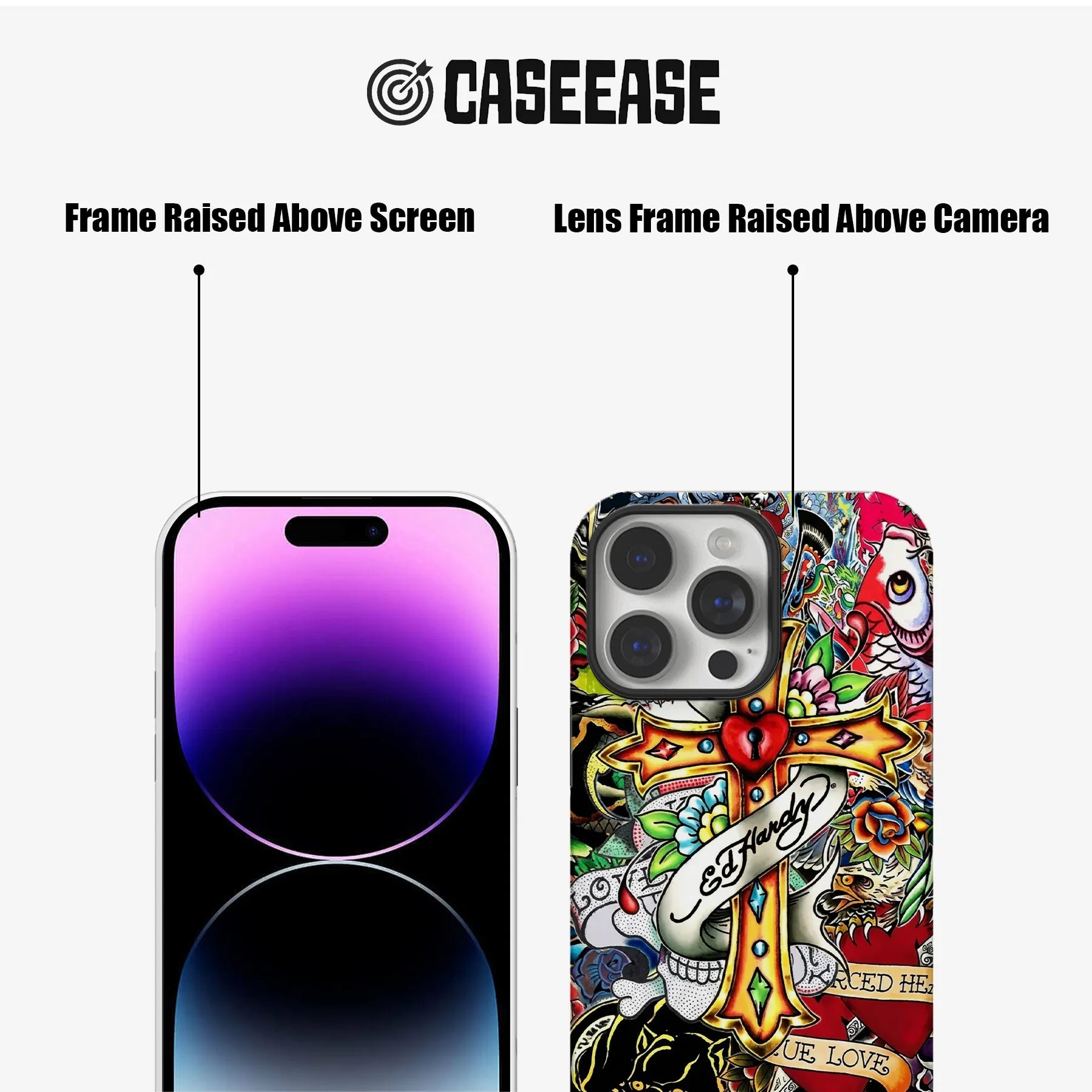 Ed Hardy Tattoo Style Phone Case