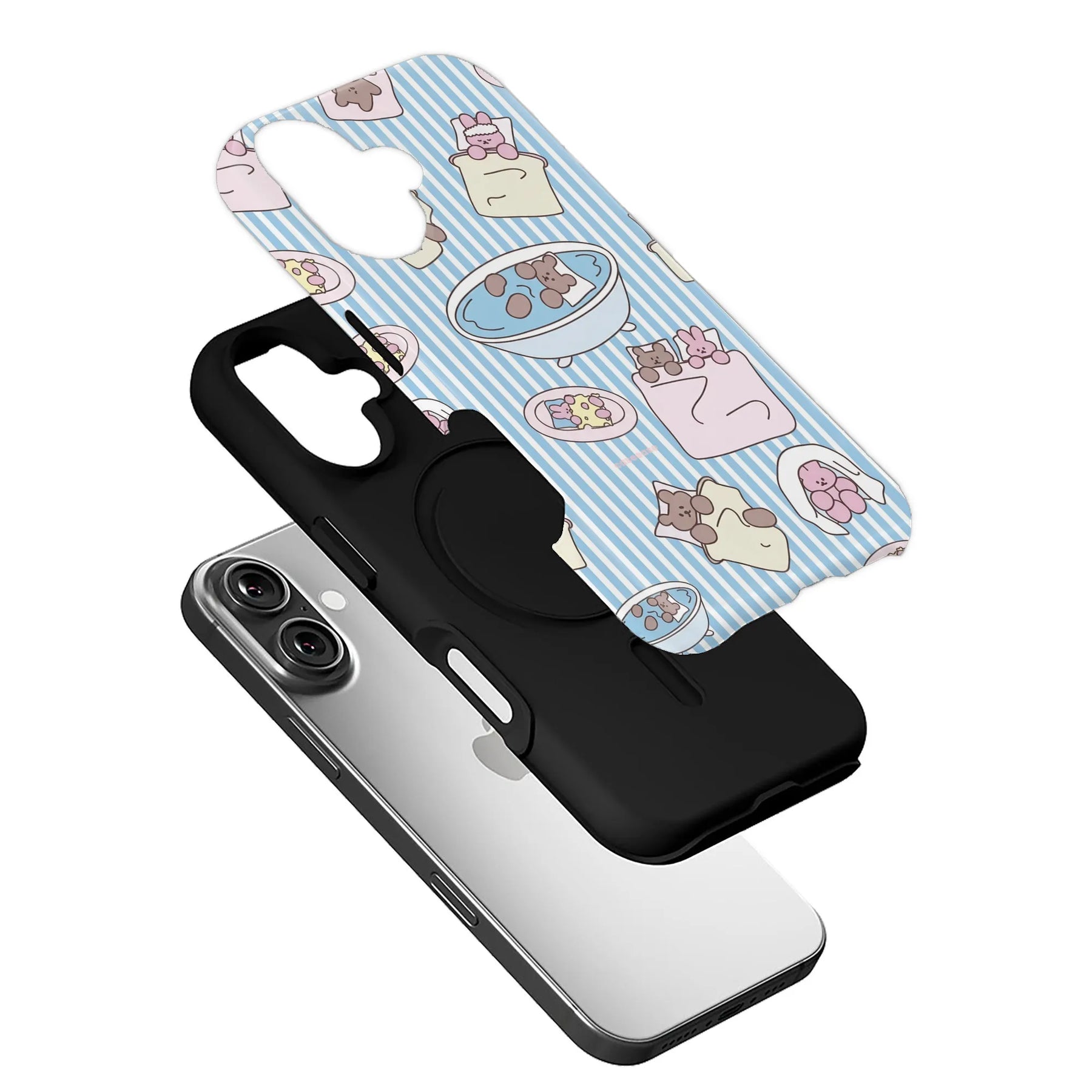 Cute Cartoon Animal Phone Case for iPhone