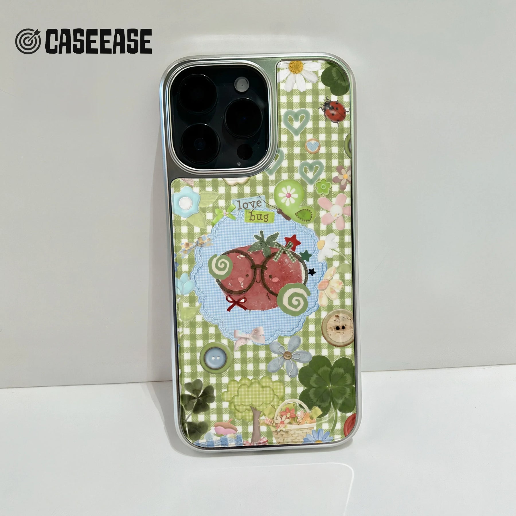 Funda para teléfono con diseño de Love Bug: diseño caprichoso y colores pastel