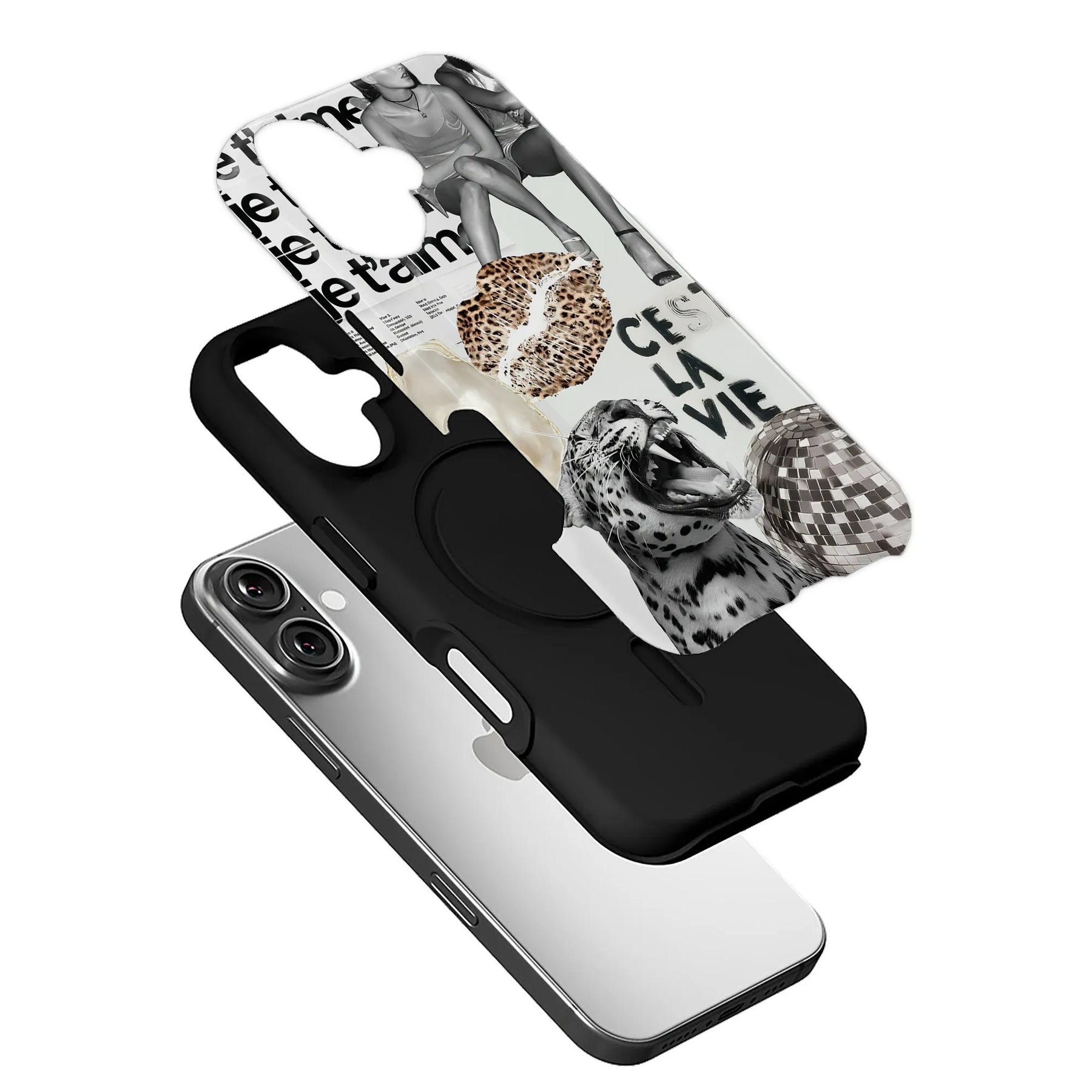 Funda para teléfono con gráfico C'est La Vie