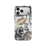 Funda para teléfono con gráfico C'est La Vie