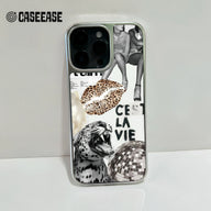 Holographic Chrome Phone Case - Wild Style Collage Design